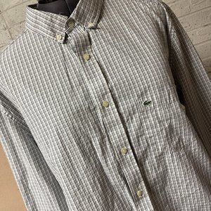 Lacoste Men's Blue Checkered Shirt